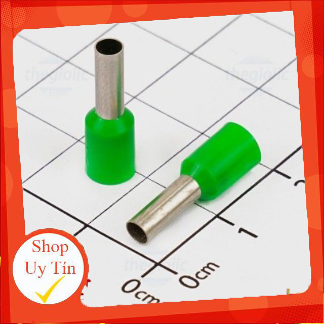 [50 Cái]- E4009 Cos Pin Rỗng Cỡ Dây 4mm2 Màu Xanh Lá Giang Tech Hub