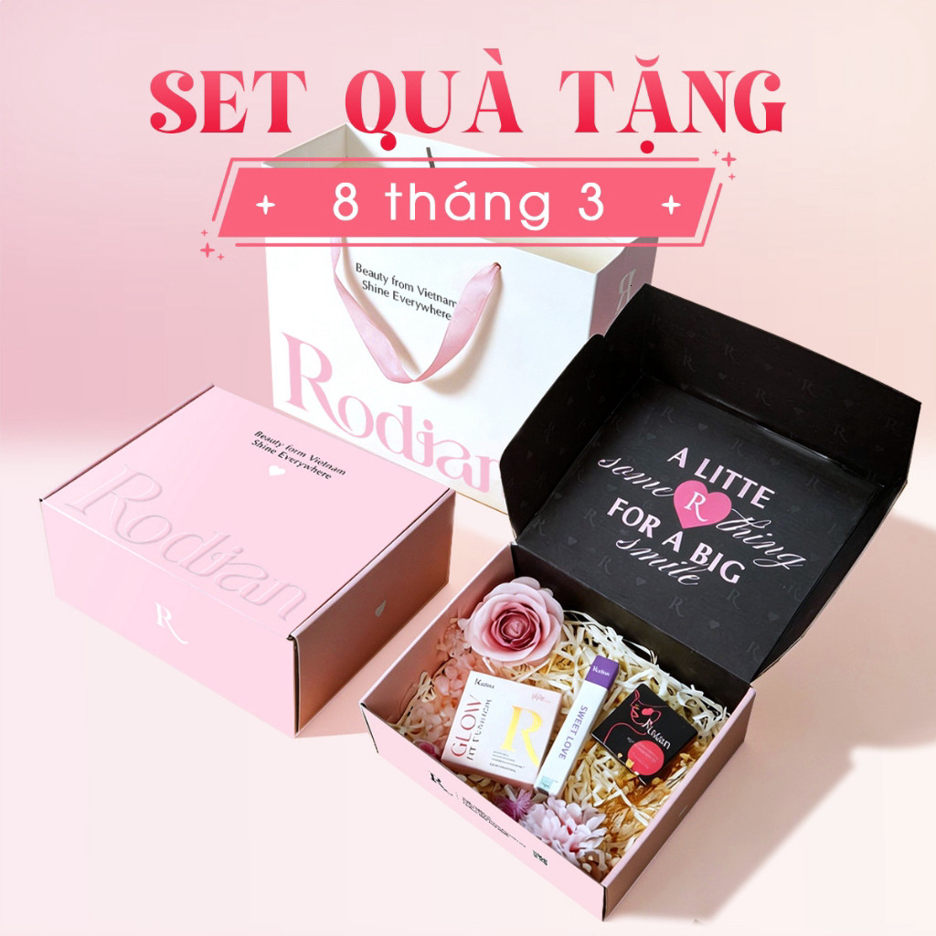 [Set Combo Nàng Thơ] Phấn nước +Phấn Má Hồng Rodian+ Nước Hoa Rodian Sweet Love 10ml
