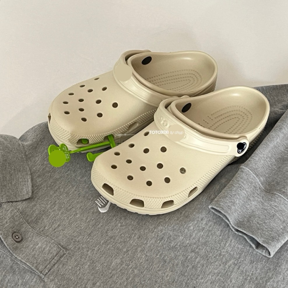 Dép Clog Classic màu Bone nam nữ 10001