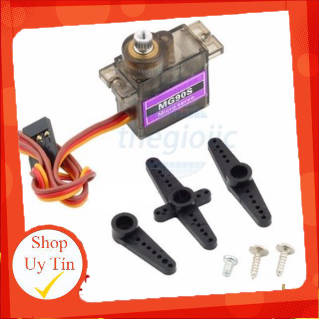 MG90S Động Cơ Servo 360 Độ, Răng Nhựa, 1.8 kg.cm, 4.8 → 6V Giang Tech Hub