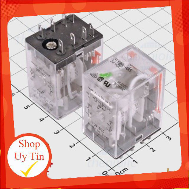 MY2N-GS-DC24 Rơ Le Trung Gian 24VDC 5A DPDT 8 Chân Giang Tech Hub