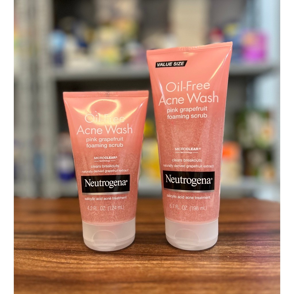 Gel rửa mặt Neutrogena Oil-Free Acne Wash Pink Grapefruit