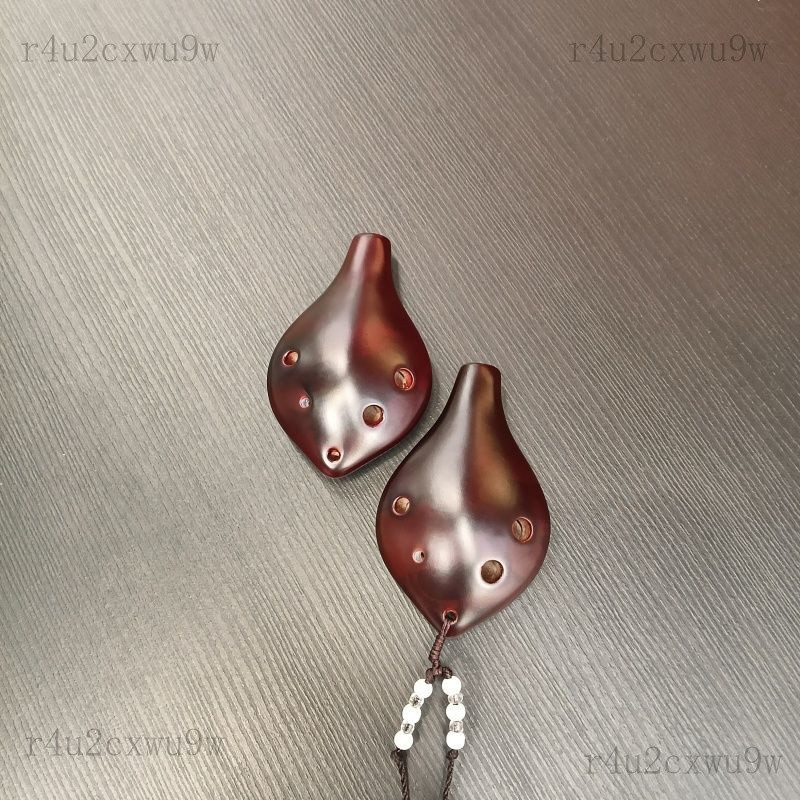 6Mặt dây chuyền ocarina gốm sứ mini âm thanh cao, nhạc cụ hơi chuyên nghiệp kiểu cổ điển, ocarina nh