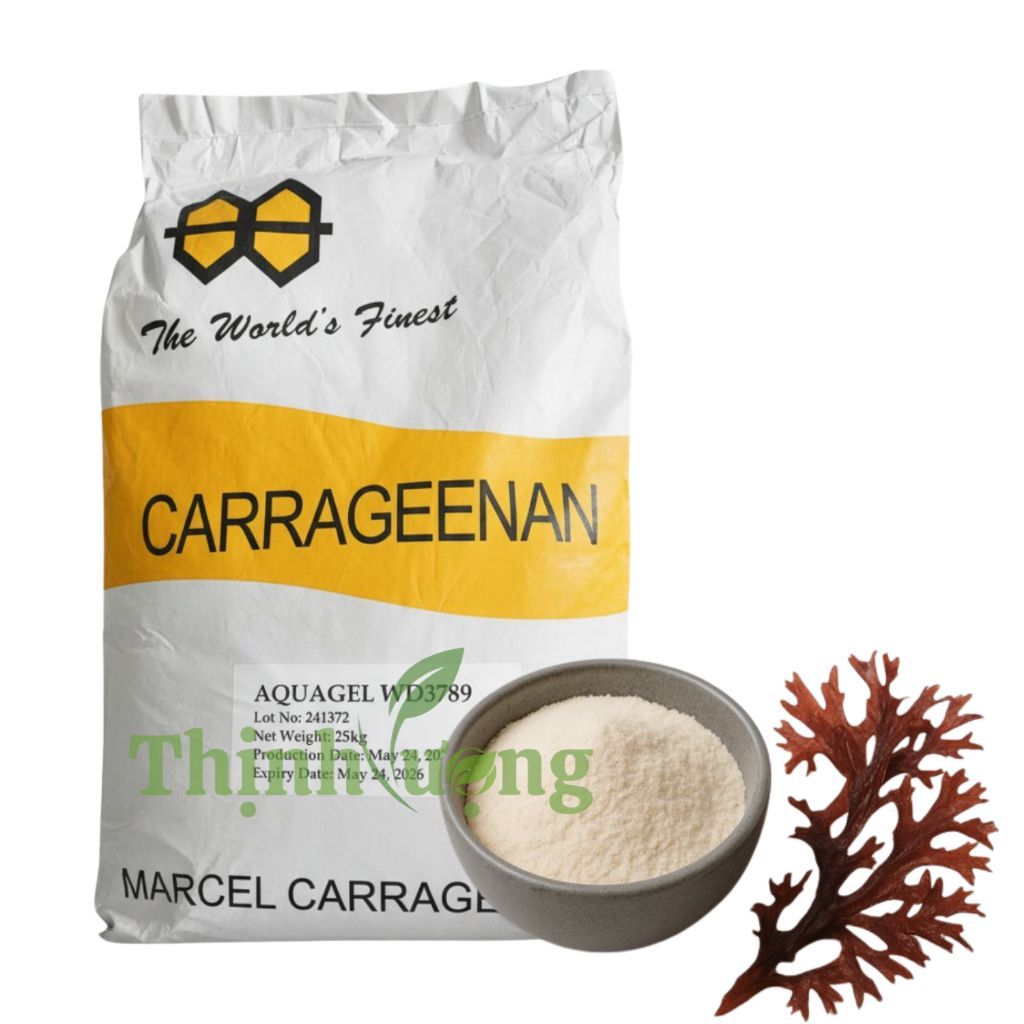 100G Bột Thạch Jelly Rong Biển Đỏ Kappa Carrageenan E407 Chất Làm Dầy Tạo Đặc Chất Ổn Định Phụ Gia T
