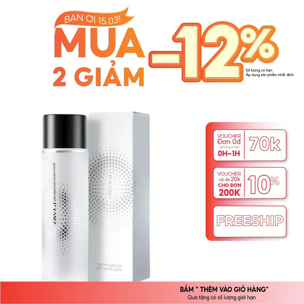 Pramy Setting Spray Dưỡng Ẩm – Lớp Trang Điểm Tự Nhiên, Chống Lem & Bảo Vệ Da 100ml