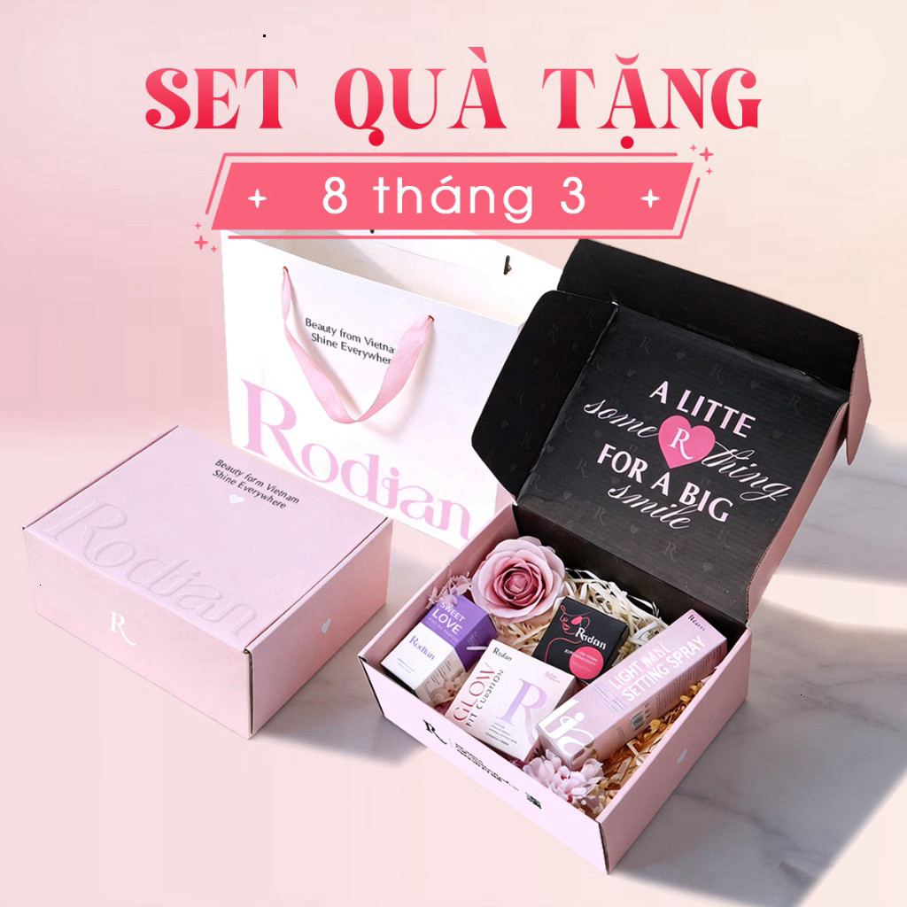 Phấn Má Hồng Rodian + Nước Hoa + Phấn Nước + Xịt Khóa Nền Mãi Yêu Combo