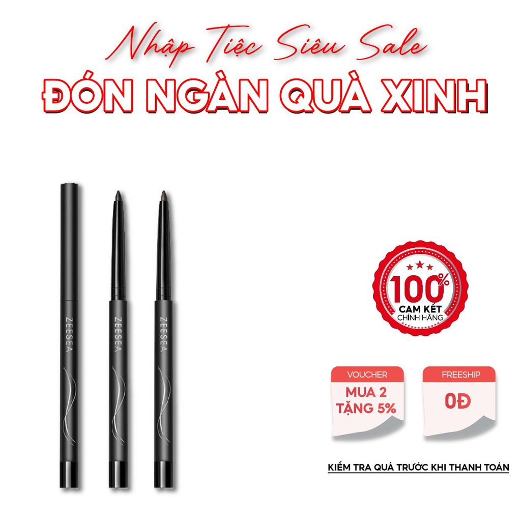 Bút Kẻ Mắt ZEESEA Long Wear Slim Gel Eyeliner (Phiên Bản 2023) – Sắc Nét, Lâu Trôi Hoàn Hảo