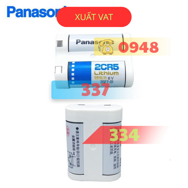 Pin 2CR5 Panasonic 6V chính hãng USA pin máy ảnh film máy đo quan trắc 2cr5