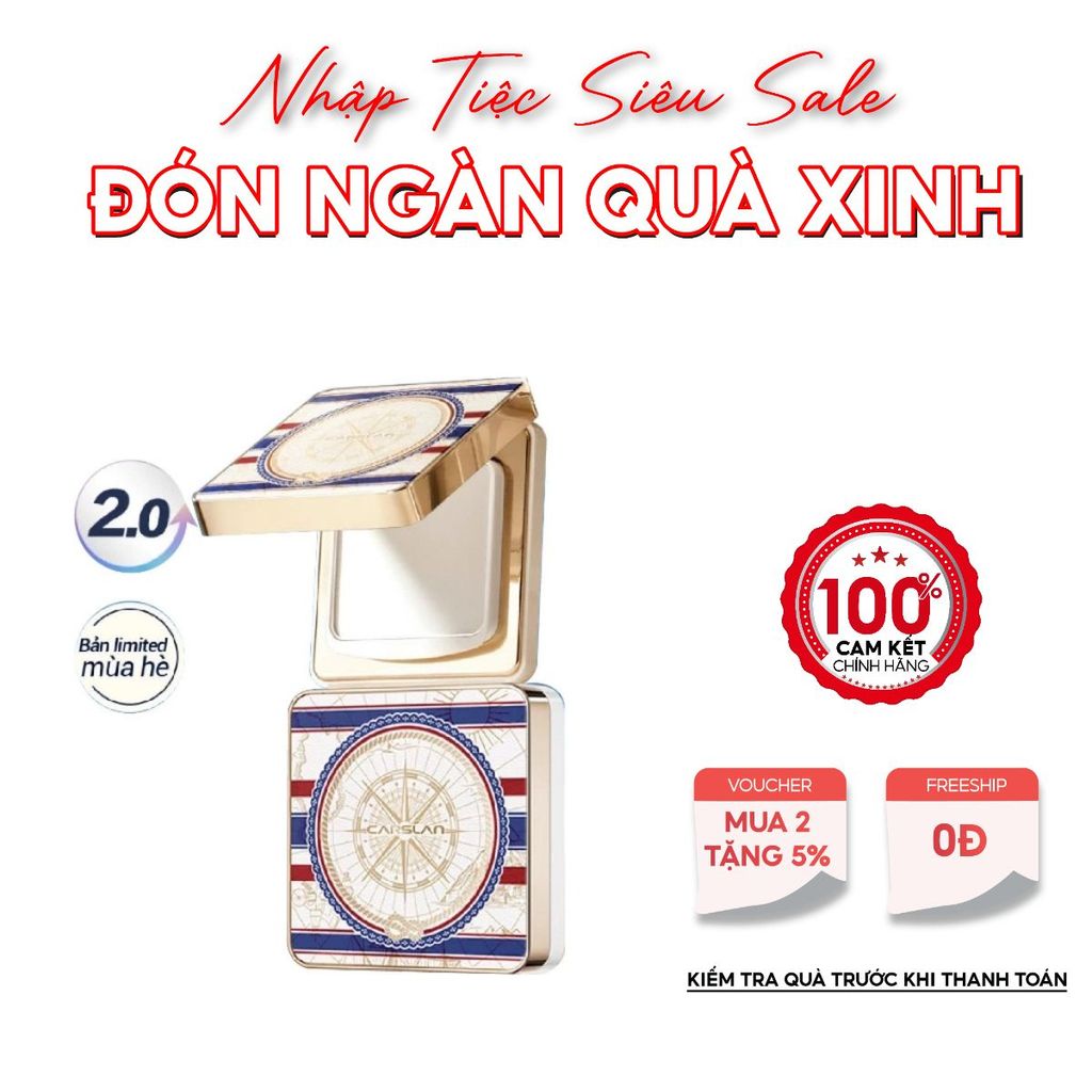 Phấn Nén Carslan 2.0 Limited Edition: Mịn Lì, Kiềm Dầu Tối Ưu, Thiết Kế Độc Quyền Sang Trọng