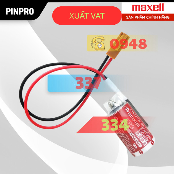 Pin Maxell ER3 3.6V 1100mah Pin PLC Fuji NP8P-BT chính hãng