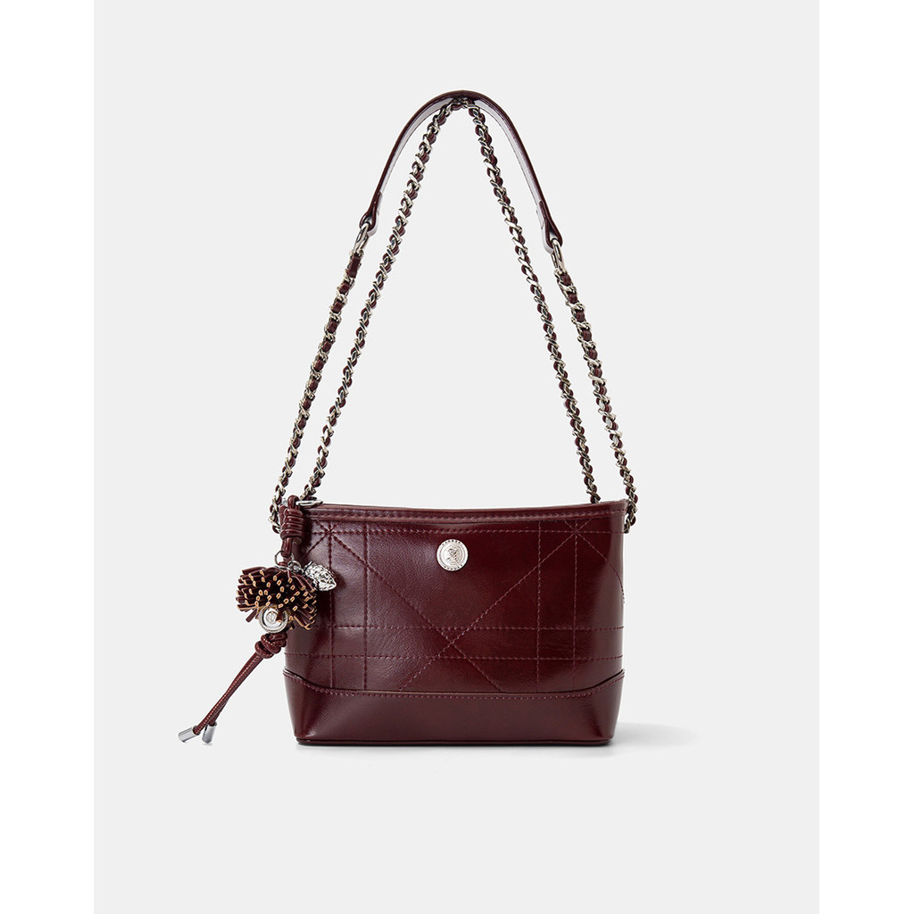 Túi Xách Nữ Thời Trang JUNO Cỡ Nhỏ Phối Charm Strawberry TXN1004