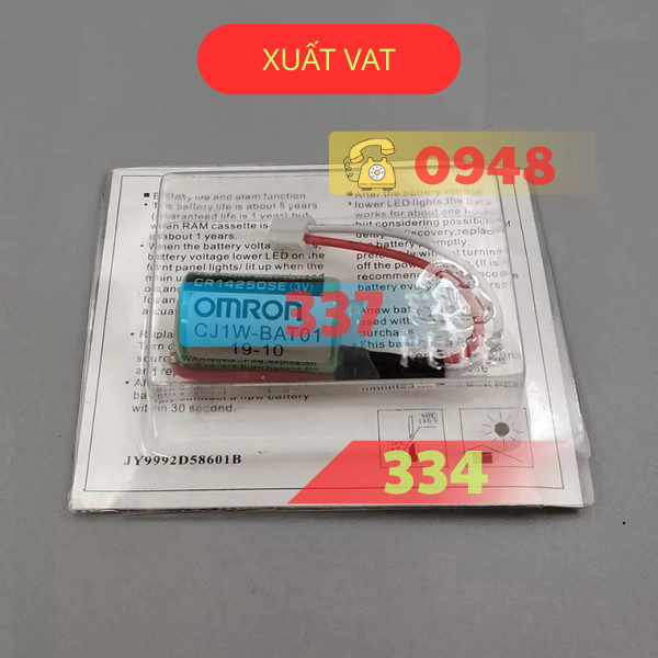 Pin Omron CJ1W-BAT01 CP1W-BAT01 CR14250SE-R 3V