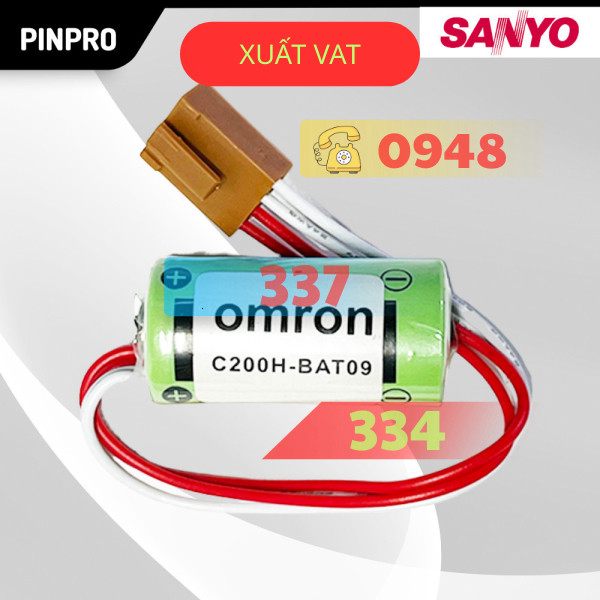 Pin Omron C200H-BAT09 Sanyo CR17335SE-R (3V) PLC