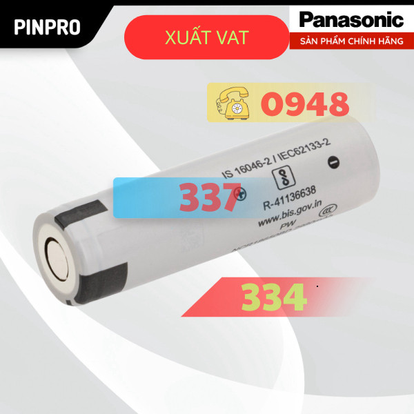 Pin sạc 18650 Panasonic 3200mAh 3C 10A NCR18650BD chính hãng