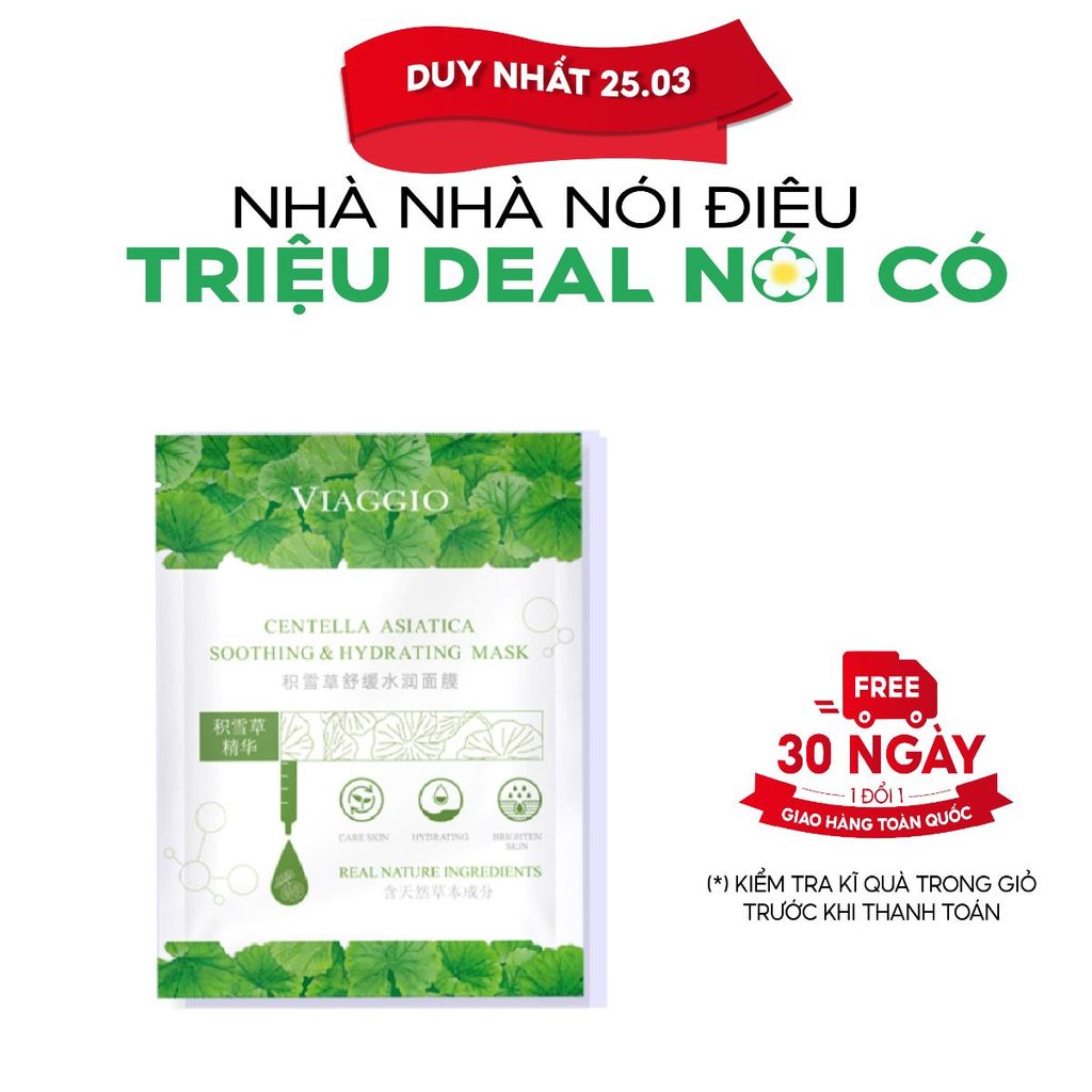 Mặt nạ Viaggio - Mặt nạ rau má - Dưỡng ẩm chuyên sâu - Tái tạo làn da