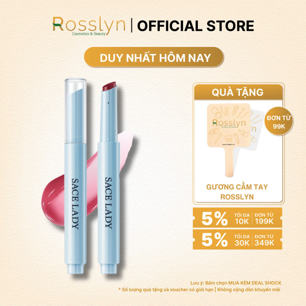 Son Dưỡng Tint Bóng SACE LADY Mát Màu Nước Sace Lady Airy Fresh Glasting Water Tint Lipstick 1,8g Tr