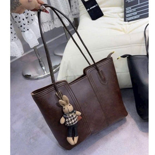 Túi Tote Nữ Công Sở Đeo Vai Da PU Mềm Dung Tích Lớn Đựng Laptop A4 35cm Phong Cách Hàn Quốc Đi Học Đi Làm Tặng Charm