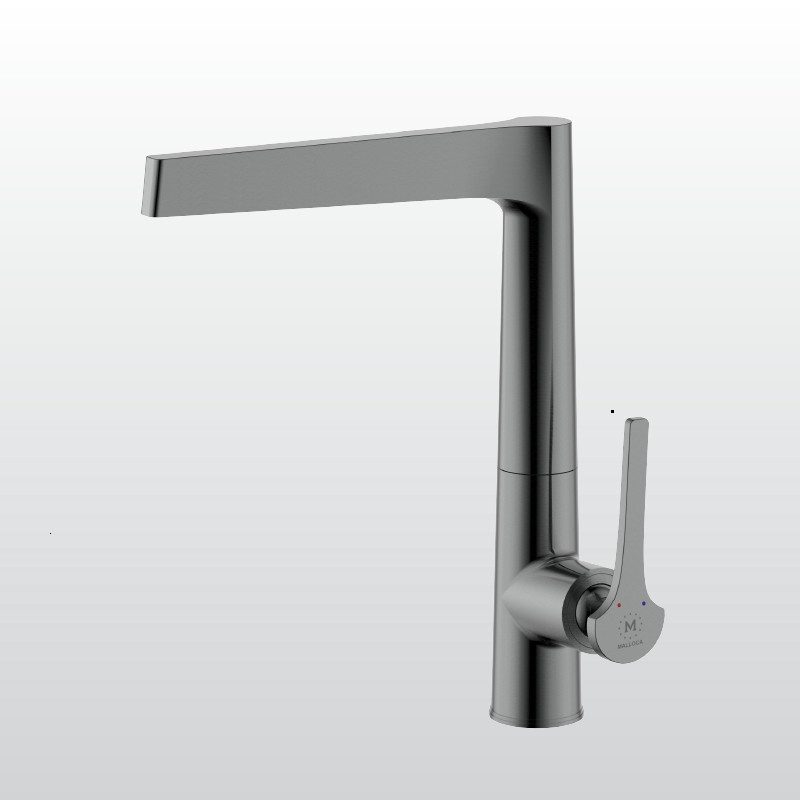 K295BS - Vòi rửa chén nóng lạnh Malloca K295BS -Chất liệu đồng mạ PVD (Titan) - Cao 287mm