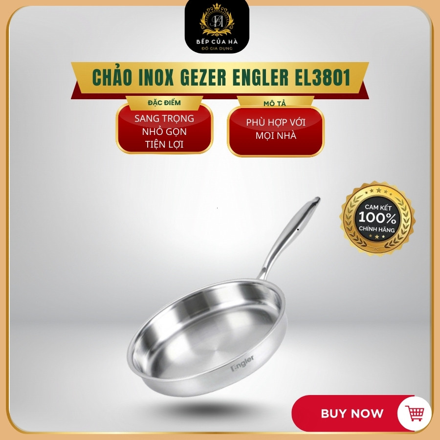 Chảo Inox Cao Cấp EL3801 Bền Đẹp 5 Lớp Sang Trọng, Engler Inox 304

Hoặc:

EL3801 Chảo Inox 5 Lớp Bề