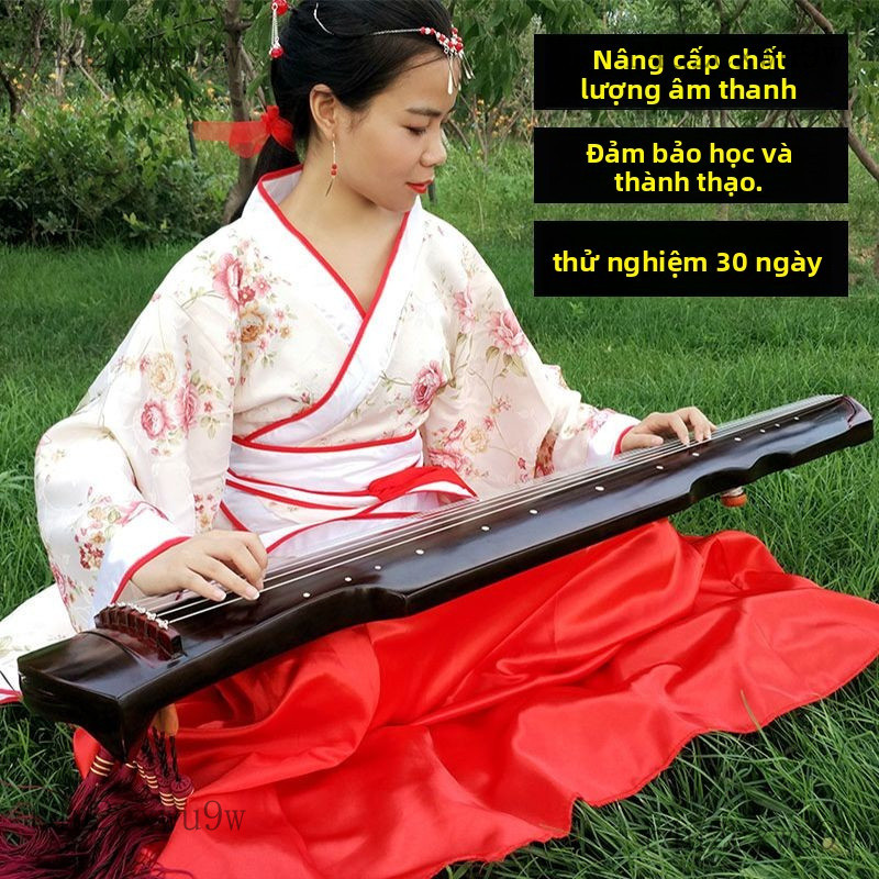 Đàn guqin kiểu Fuxi làm bằng gỗ paulownia, đàn guqin bảy dây thủ công dành cho người lớn mới bắt đầu