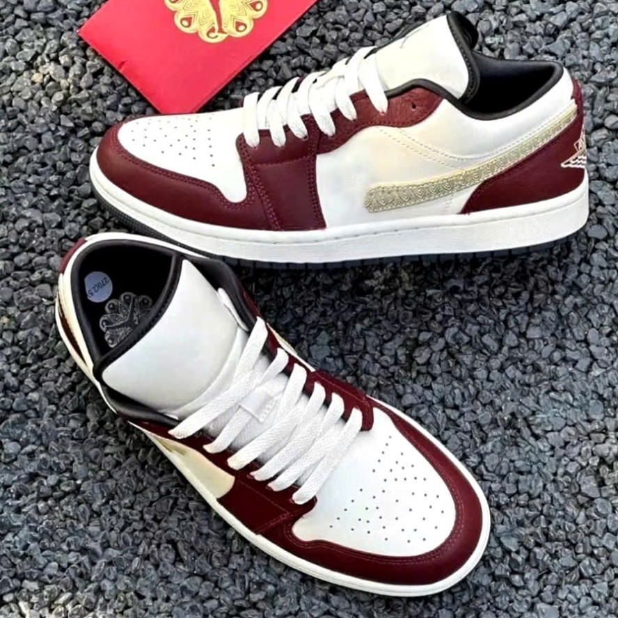 Giày Jd1 low Year of the Dragon nam nữ size 36>43, Giày JD rồng đỏ nam nữ bản đẹp 2026