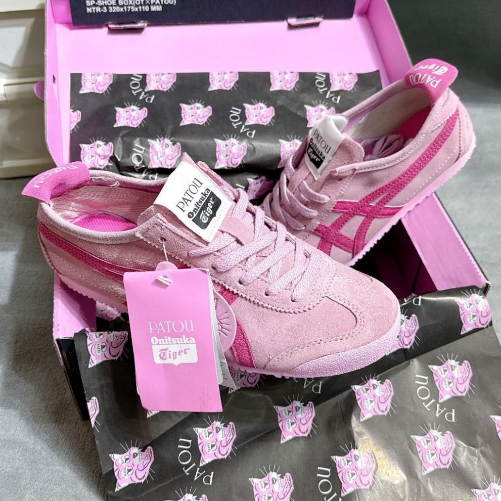Giày thể thao PATOU x Onitsuka Tiger MEXICO 66 COTTON CANDY/BRIGHT ROSE PINK