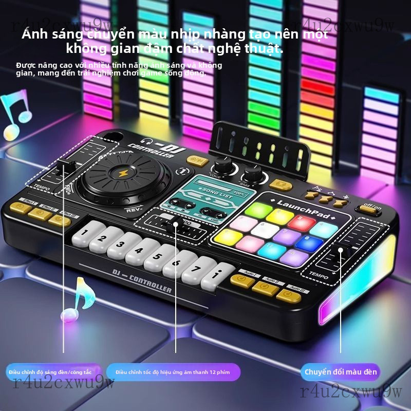 Đàn Piano Mini cho Trẻ Em dj Bộ điều khiển DJ dành cho người mới bắt đầu, micro, nhạc cụ, nhạc cụ đa