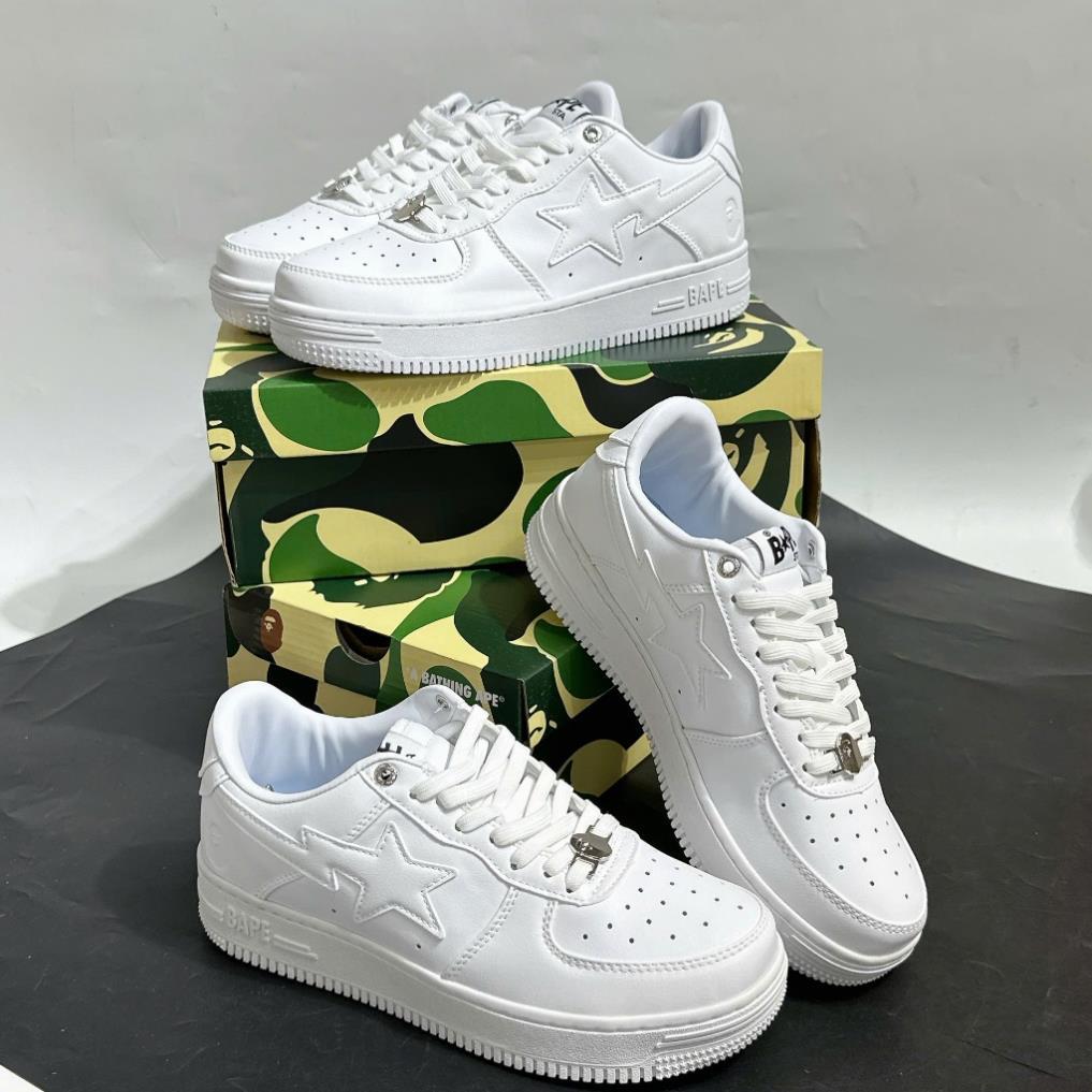 Giày thể thao A Bathing Ape Bape Sta Triple White