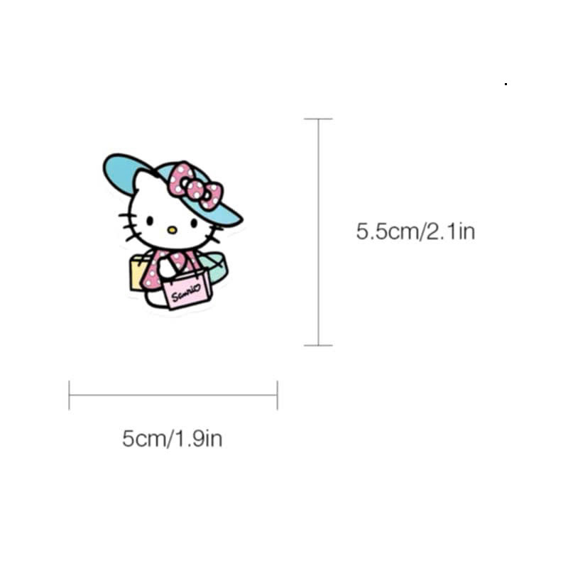 Miếng dán Sticker mèo HELLO KITTY emoji DIY hình dán graffiti mèo kitty cute trang trí sổ  nhãn dán
