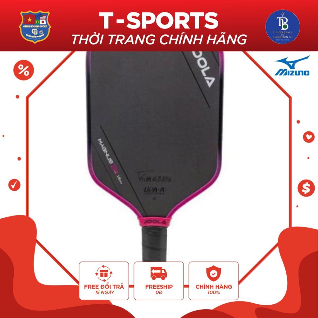 JOOLA Vợt Pickleball Tyson McGuffin Magnus 3S 16mm Ổn Định Chống Rung