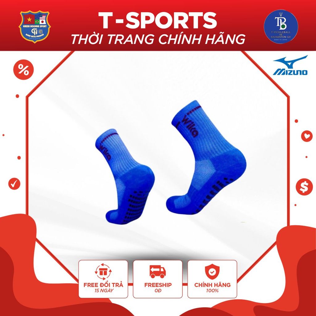 Tất Đá Bóng Chống Trượt Wika – Grip Socks Wika Cao Cấp