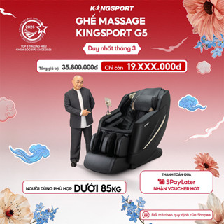 CHỈ GIAO MIỀN BẮC | Ghế massage KINGSPORT Standard G5 BLACK cao cấp con lăn 3D với 8 bài tập, massage chuyên sâu