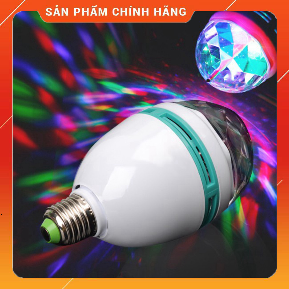 Đèn Cầu Led Sân Khấu Xoay Tròn Mini E27 Màu Đa Năng .