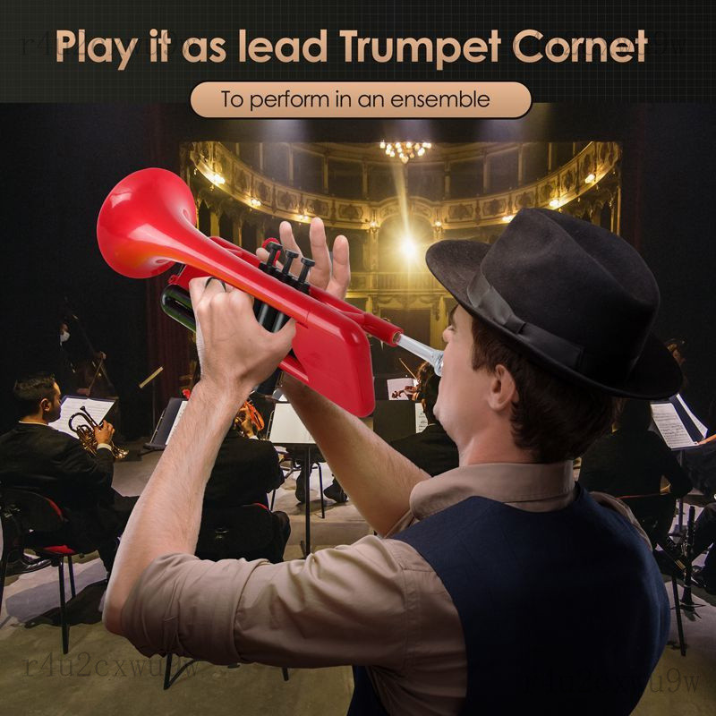 Hoa Kỳ PAMPET Kèn trumpet ngắn bằng nhựa, âm B♭ B Nhạc cụ kiểu phương Tây dành cho người lớn, trẻ em