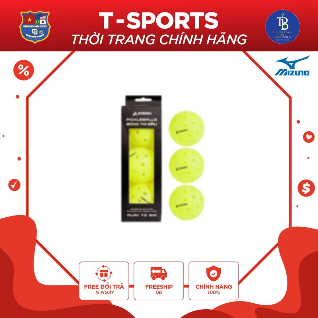 Bóng thi đấu pickleball Kawin KW40L – Bền, Chuẩn Trọng Lượng