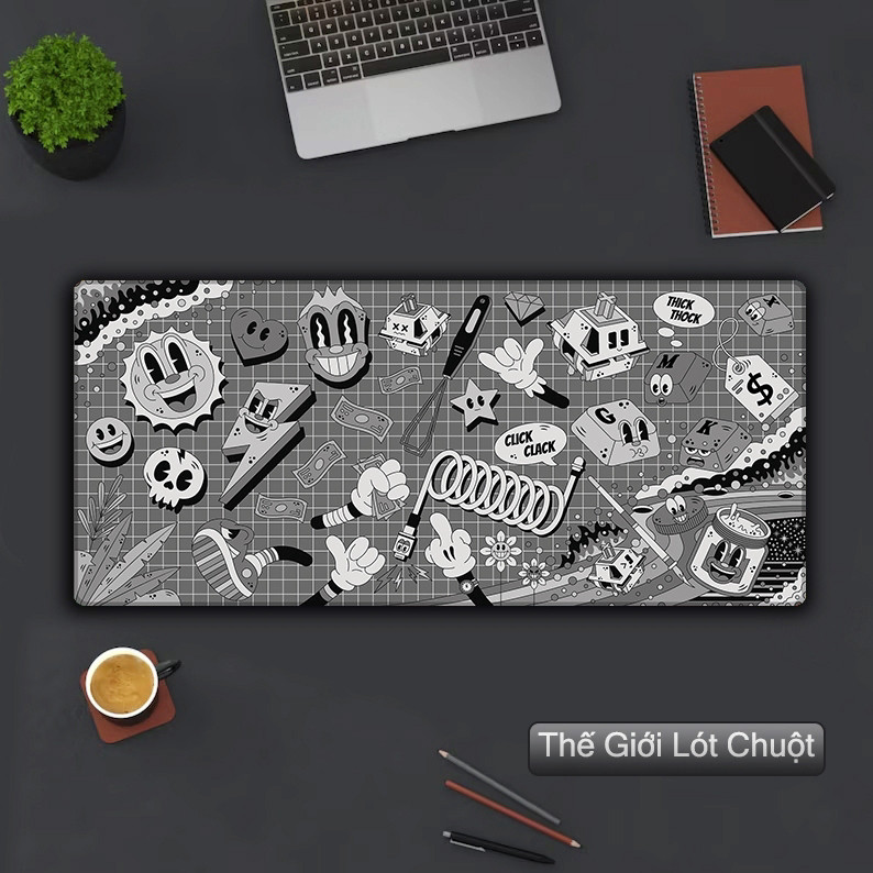 Pad Chuột Gaming Cỡ Lớn 90x40 / 80x30cm, Lót Chuột Deskmat
