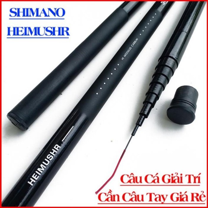 Cần Câu Cá SHIMANO HEIMUSHR Giá Rẻ - Cần Câu Tay Carbon - Cần Câu Đài Đủ Size ( 6m3, 5m4, 4m5, 3m6)