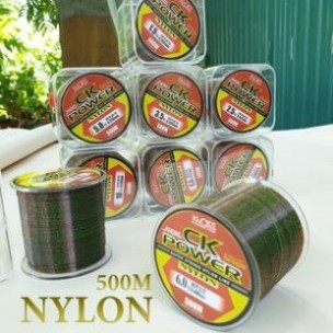 Cước câu cá tàng hình dây câu cá Nylon CK power 500m tải cá tốt dùng làm dây trục câu cá CK500