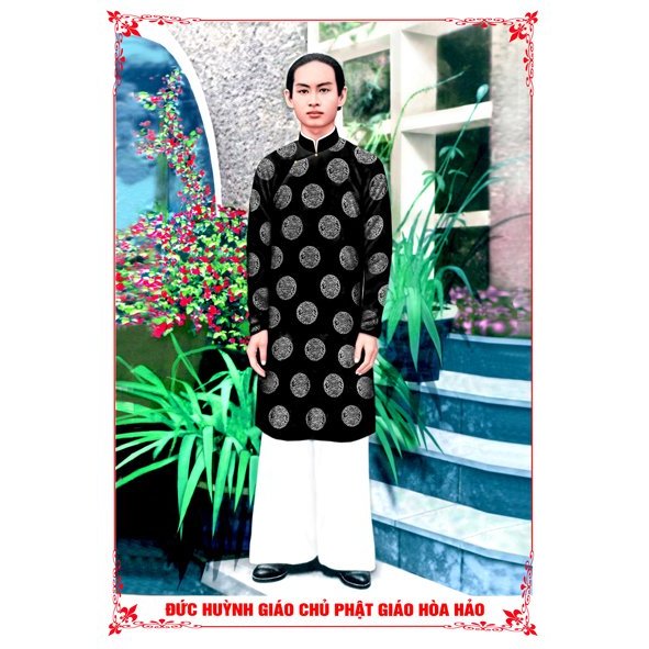 Tranh treo, ảnh thờ ĐỨC HUỲNH GIÁO CHỦ đứng bền màu + Khung ảnh sáng đẹp kích thước khổ A3, A4, A5 ,
