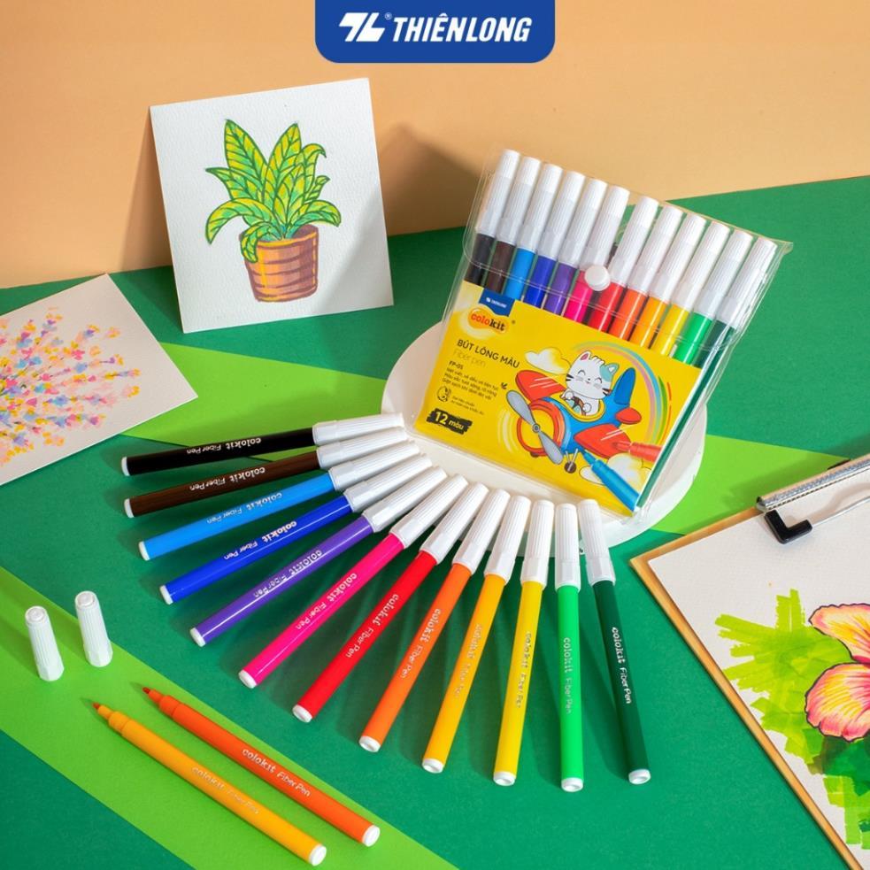 Bút lông màu Thiên Long Fiber Pen Colokit FP-01