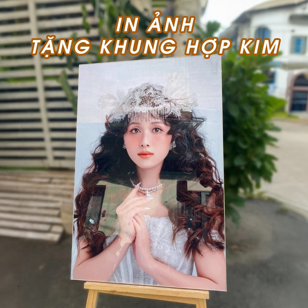 Ảnh pha lê gương KHUNG HỢP KIM, ảnh cưới, ảnh baby, gia đình 40x60, 50x75, 60x90
