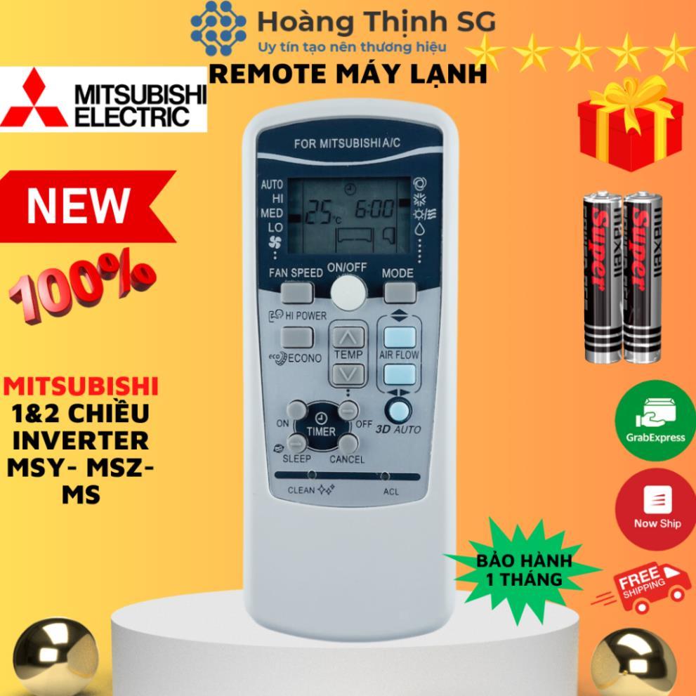 Điều khiển điều hòa Mitsubishi dòng MSY- MSZ- MS, remote máy lạnh Mitsubishi MSY- MSZ- MS - Tặng kèm