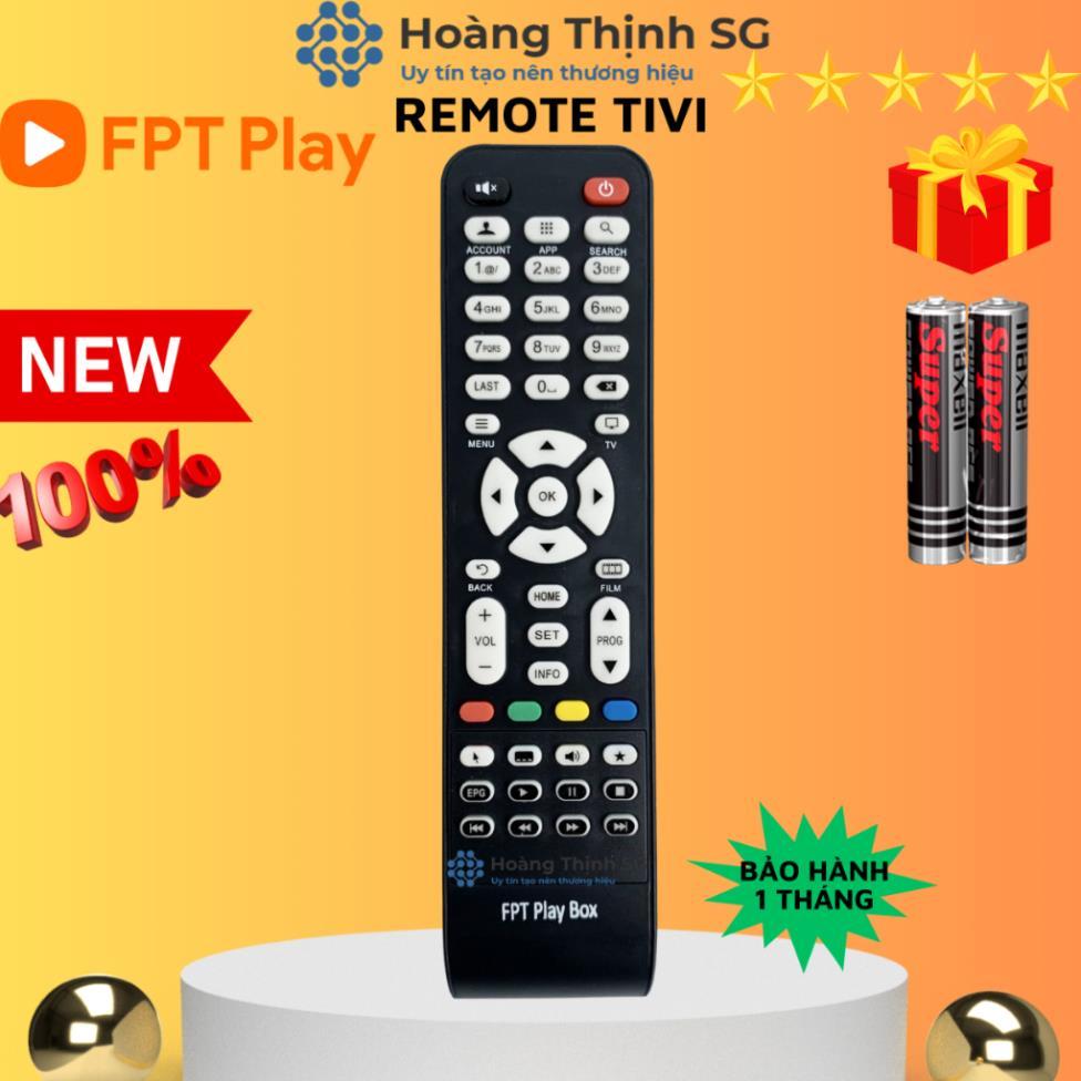 Remote điều khiển đầu FPT Play Box mới, Remote truyền hình FPT, tặng kèm pin