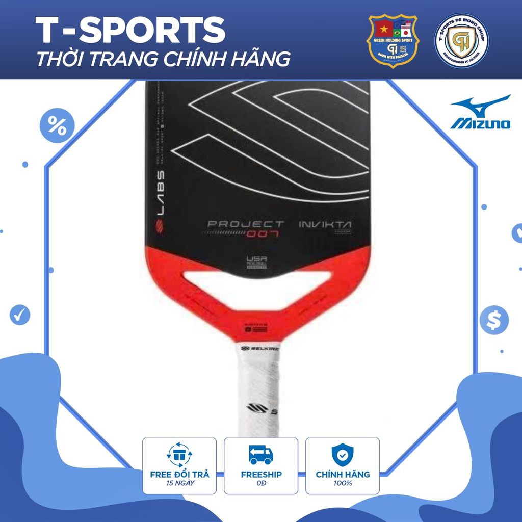 Vợt Pickleball Selkirk 007 Project Invicta Oversized - Đỉnh Cao Kiểm Soát & Phong Cách Của Bạn