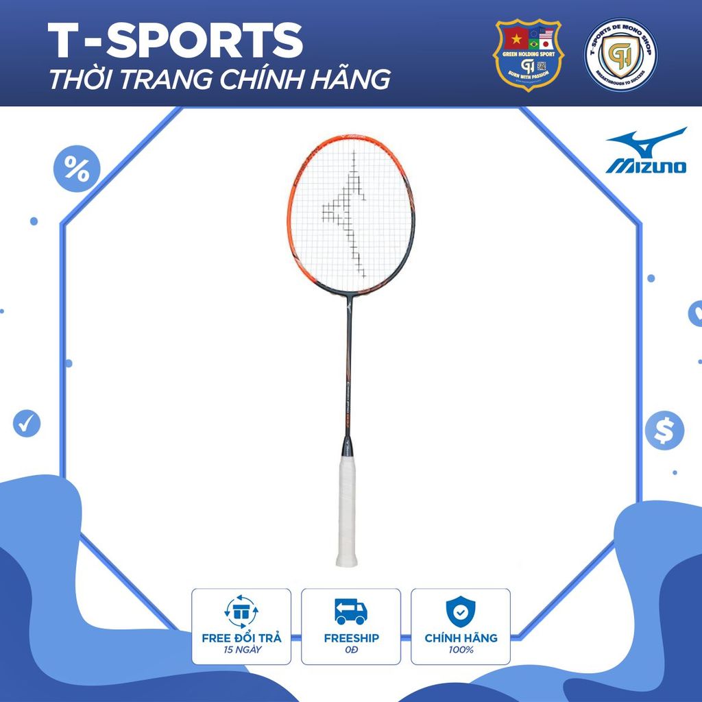 Vợt Cầu Lông Mizuno CARBO PRO 837- 4U Trọng Lượng Dễ Kiểm Soát Khung Carbon Bền Bỉ Tension 26-28LBS