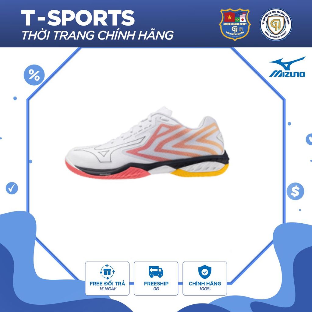 Giày Cầu Lông Mizuno Wave Claw El 2 - Công Nghệ Wave Giảm Chấn Hiệu Quả & Đế Chống Trượt