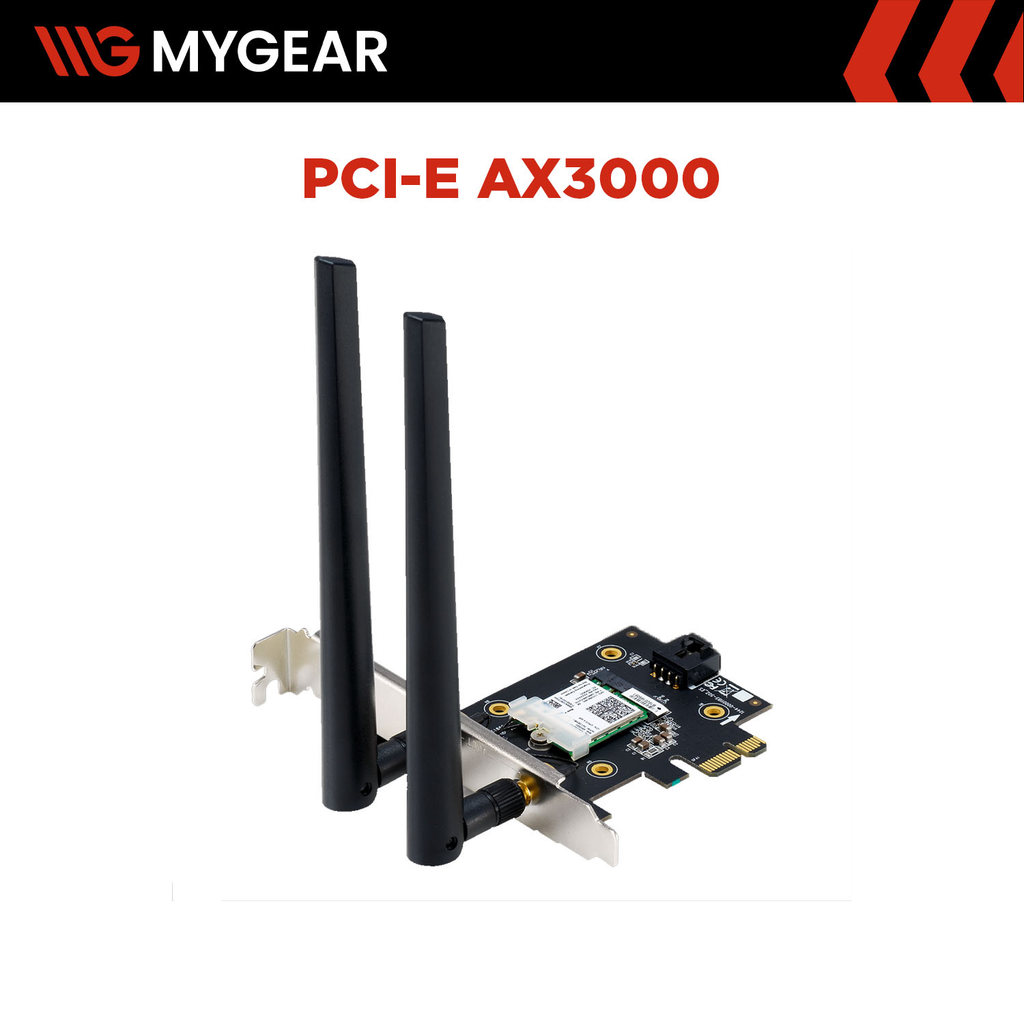 Bộ điều hợp WiFi ASUS PCE-AX3000 PCIe WiFi 6 AX3000 Bluetooth 5.0