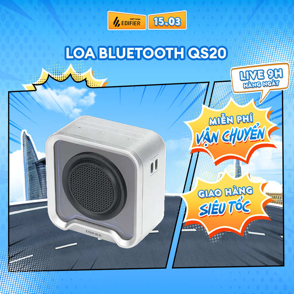 Loa Bluetooth EDIFIER QS20 | Công Suất 6W | Sử Dụng Đến 18H | Bluetooth 6.0 | Bảo Hành 15 Tháng | BigBuy360 - bigbuy360.vn