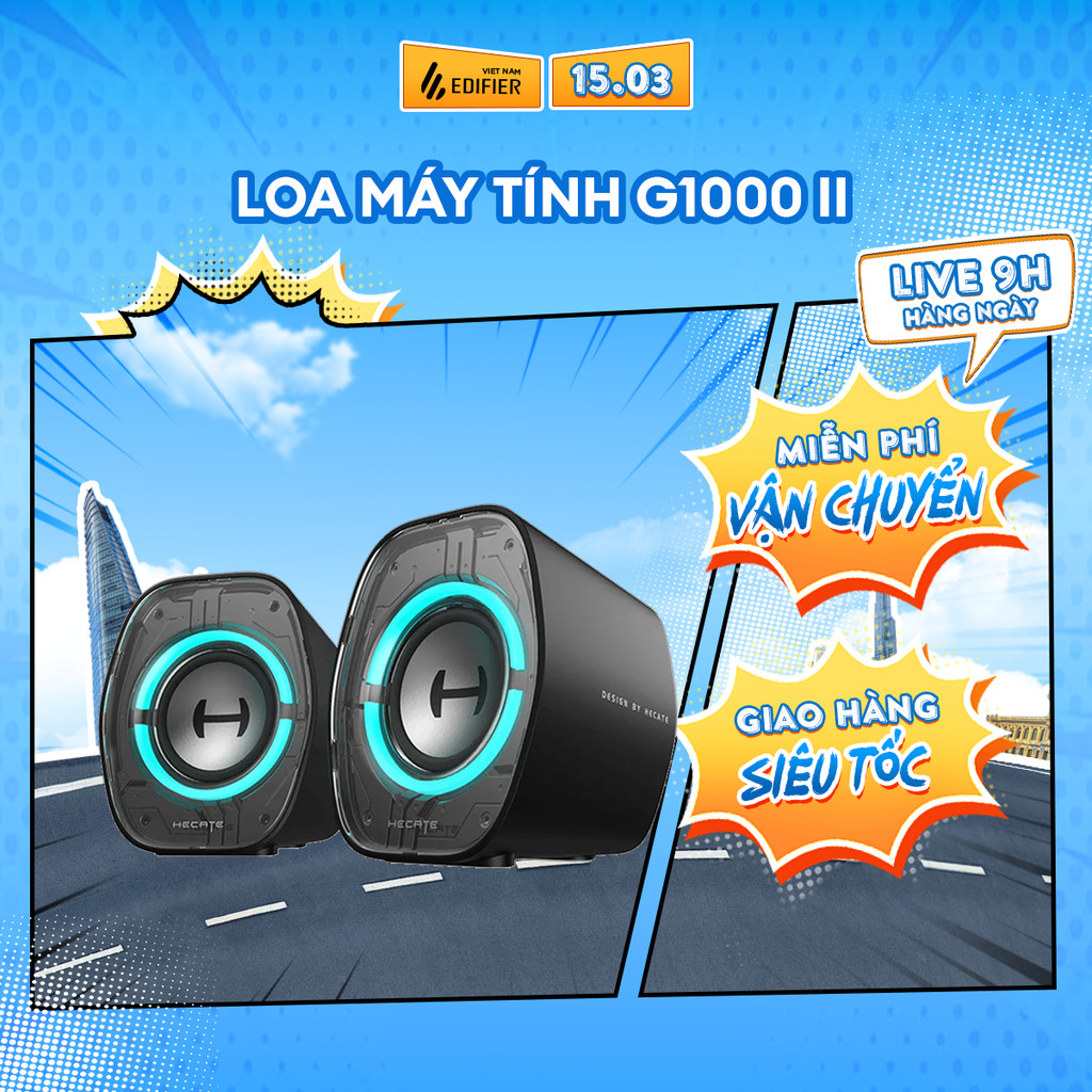 Loa Máy Tính Bluetooth EDIFIER G1000 II | Công Suất 4W | Củ Loa Toàn Dải | 9 Hiệu Ứng Đèn Led | Bảo Hành 15 Tháng | BigBuy360 - bigbuy360.vn