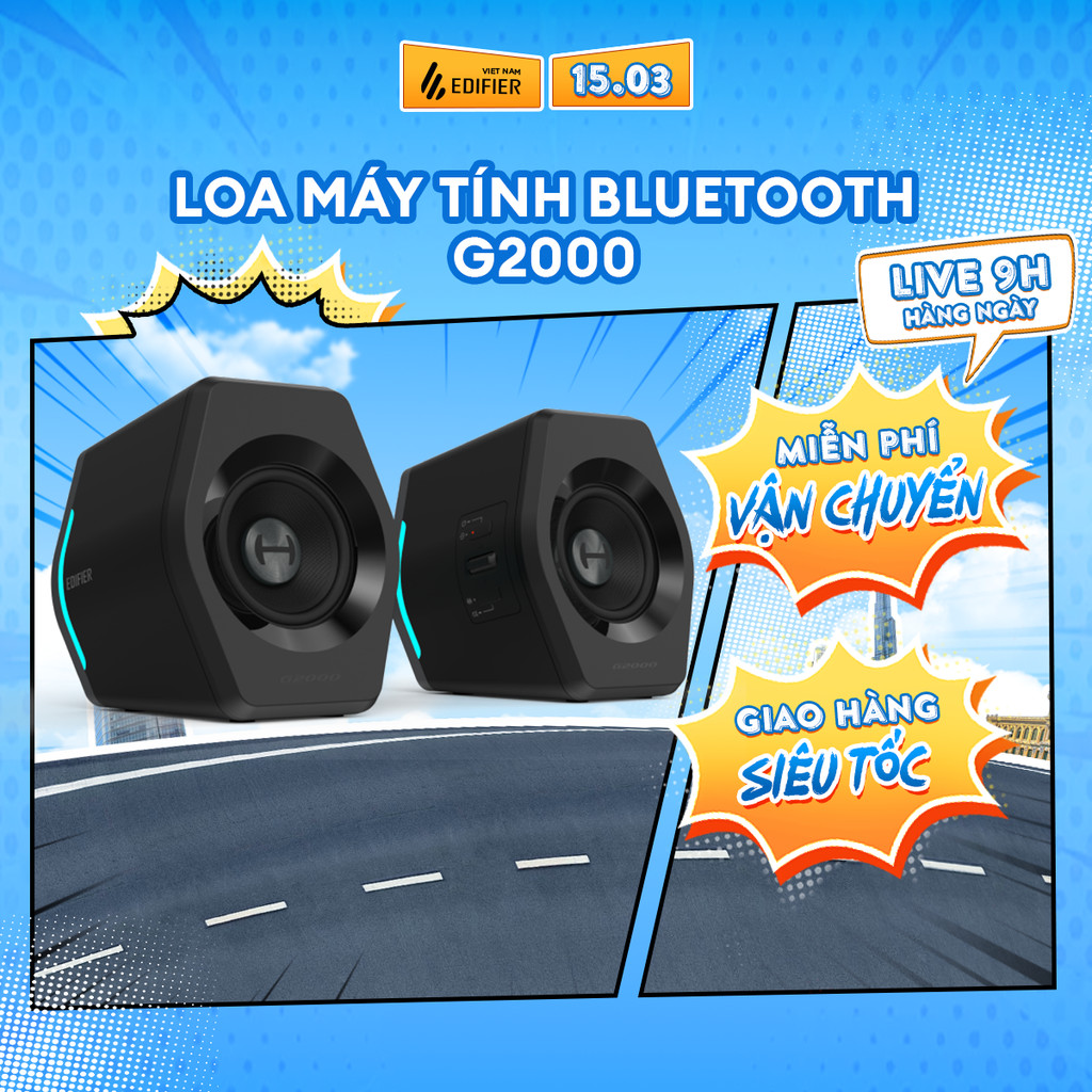 Loa Máy Tính Bluetooth EDIFIER G2000/G2000 PRO | Công Suất 32W | Đèn Led RGB | Bluetooth 5.1 |  Bảo Hành 15 Tháng | BigBuy360 - bigbuy360.vn